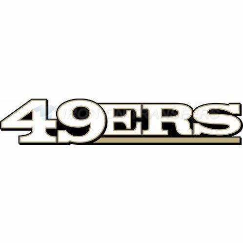 San Francisco 49ers Iron-on Stickers (Heat Transfers)NO.743